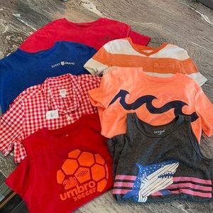 Bundle of boys size small shirts